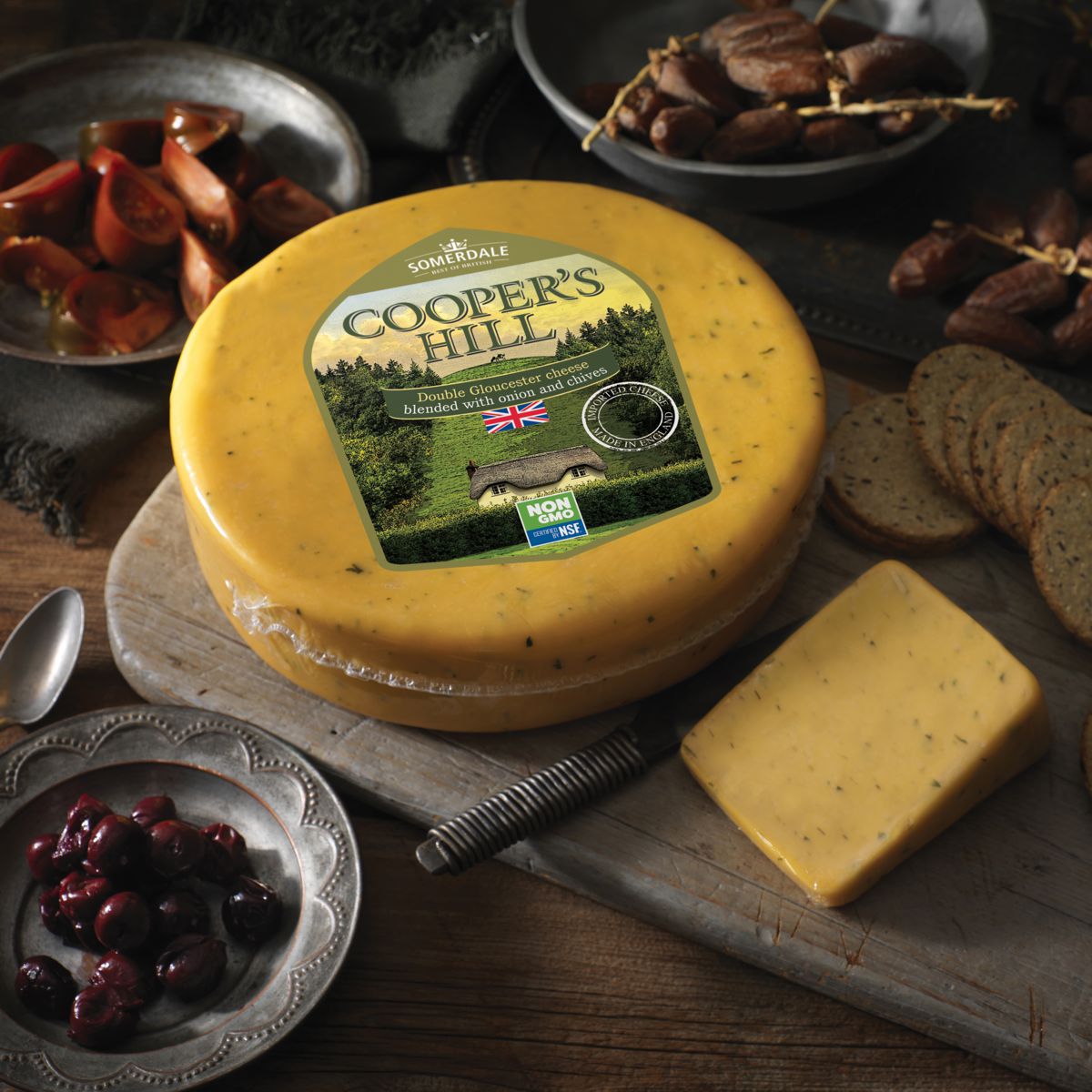 Learn about Giolitti Deli’s featured cheese of the week, Cotswold Double Gloucester. Photo from https://somerdale.com 