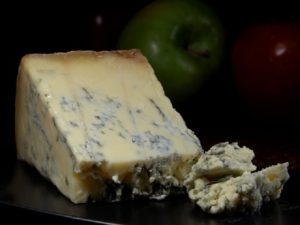 A wedge of Stilton Blue Cheese